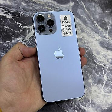 Apple iPhone: IPhone 13 Pro Max, Б/у, 256 ГБ, Pacific Blue, Защитное стекло, Чехол, Кабель, 89 % — 9