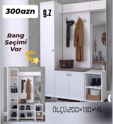 taxt kiravatlar: Yeni, Açılan, 2 qapılı Düz dolab, Dəhliz dolabı, Azərbaycan