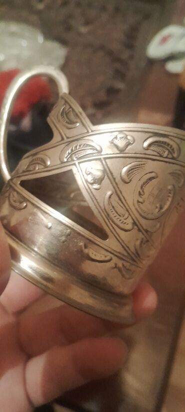 Digər süfrə qabları: Antik stekan altdiglari.podstakanniki.qiymet heresine — 7