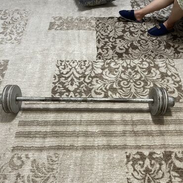 скамья для жима штанги: Разборный комплект для домашних тренировок: - Гриф штанги прямой