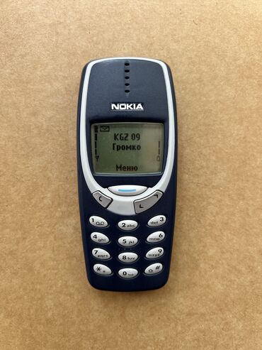 нокиа простушка: Nokia 3310, Колдонулган, түсү - Көк, 1 SIM