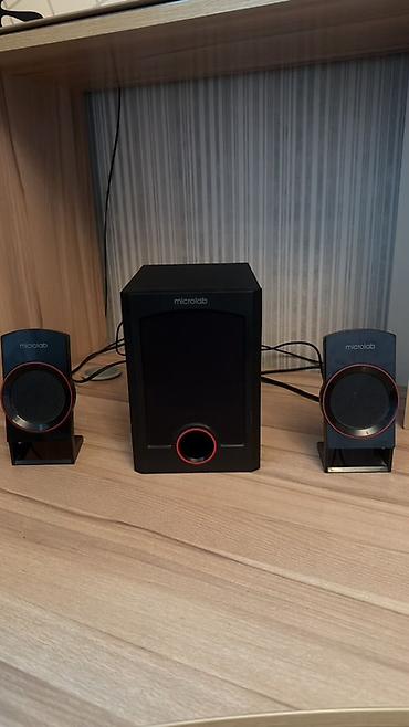 колонка microlab: Акустическая система Microlab M-111 (2.1) - Комплектация: сабвуфер + — 1