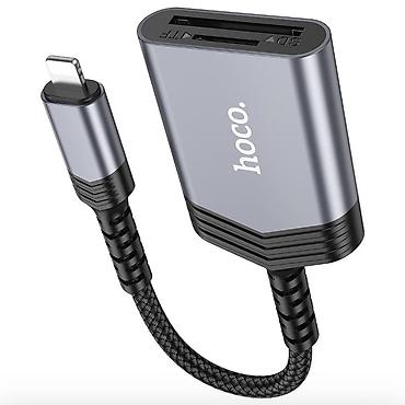 micro cd: UA25, кард ридер, для Lightning на SD + TF, поддержка карт памяти до — 5