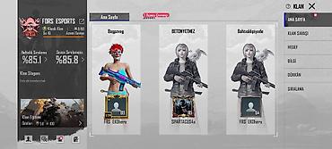 PUBG Mobile hesabı – Fors Esports klan üzvü - Klan: FORS ESPORTS