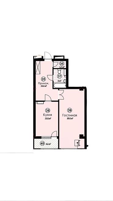 kva: 1 комната, 62 м², ТЭЦ Элитка, 8 этаж, Евроремонт — 7