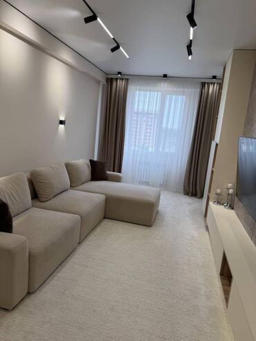 квартира с панорамными окнами: ПРОДАЕТСЯ 3 КОМ.КВ ЖК "NEW CITY" Дизайнерский ремонт! Район	Асанбай