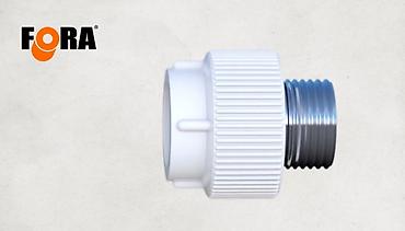 Седёлки для труб: Белая одинарная опора TEBO с защелкой. Предназначена для надежной — 12