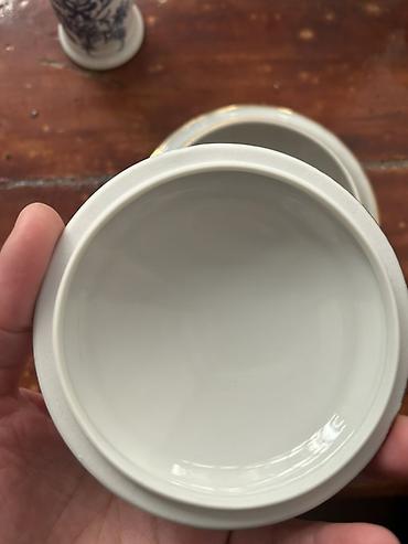 xonca konfeti: Porselen qab–qapaq dəsti - Material: ağ porselen - Forma: dairəvi — 4