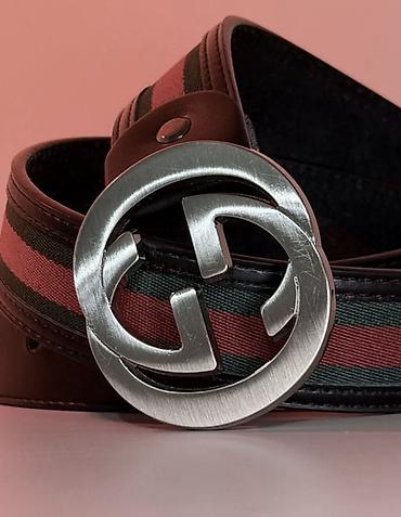 евро ремни: Ремень, Gucci, Материал: Комбинированный материал, Мужские, Б/у — 3