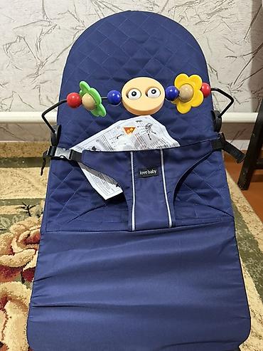 baby hug: Детский шезлонг, Новый, Качалка, Железо, цвет - Синий — 1