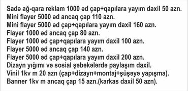 Reklam, çap: Flayer buklet yayımı vasitəsilə obyektinize müştəri yığa bilərsiniz — 11