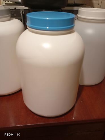 Все для дома и сада: 5 lt baçoklar HDPE plastik konteynerlər – böyük həcmli, vintli — 3