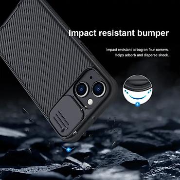 Maske i futrole za telefone: Maska Nillkin CamShield Pro Magnetic za iPhone 14 Plus 6.7 plava. Uz — 6