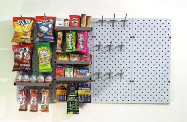 Стеллажи: Панель перфорированная, настенная, для магазина и склада — 7