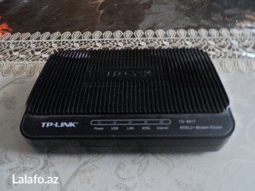 Modemlər və şəbəkə avadanlıqları: Modem ağ- dial up (1 portlu)-5 manato biri qara (tp-lİnk)-1portlu-10 — 4
