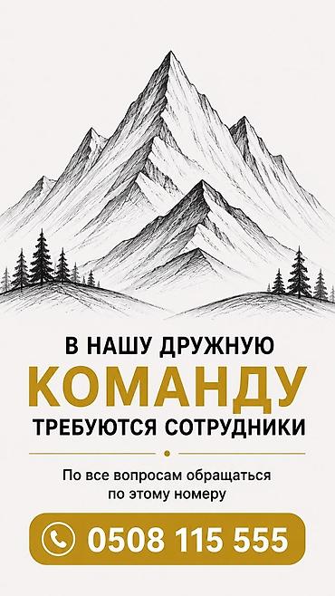 сантехник бишкеке: Нам требуется Горничная официанты 
повар — 1