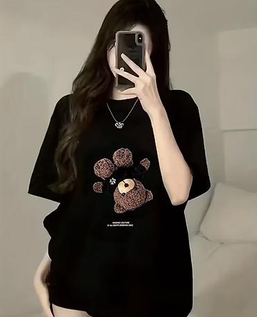 Qadın geyimləri: Unisex rahat gündəlik geyimlər – tematik printli dəstlər və t‑şörtlər — 5