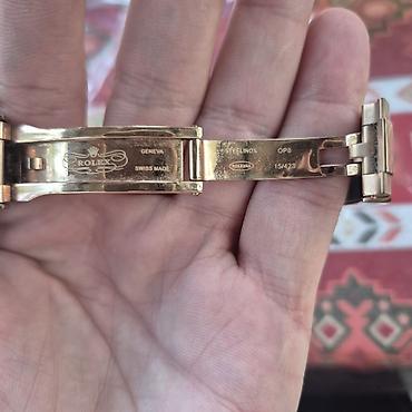 luc qızıl saat: Rolex stilində premium keyfiyyətli kvars mexanizmli xronoqraf qol — 4