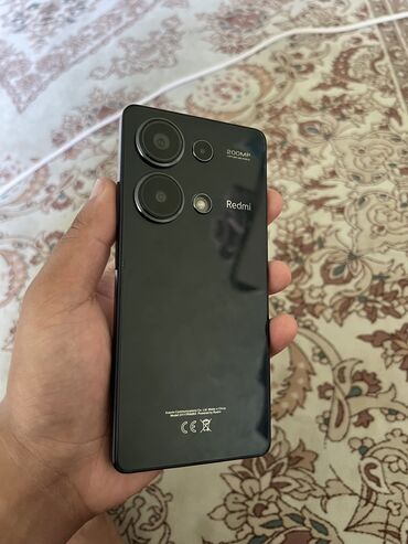 хонор 8x: Redmi, Redmi Note 13 Pro, Колдонулган, 256 ГБ, түсү - Кара, 2 SIM