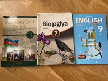 biologiya 9: Azərbaycan tarixi 9
Biologiya 7
English 9
Dərslik kitablari