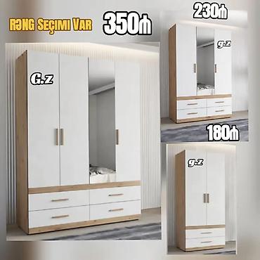 Geyim şkafı – rəng seçimi var. Model variantları və ölçü həlləri: - 4 lalafo.az -da Geyim şkafı – rəng seçimi var. Model variantları və ölçü həlləri: - 4