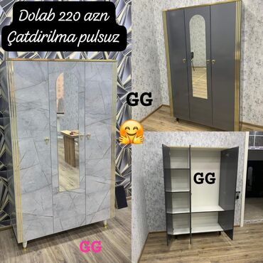 Divan və kreslo dəstləri: Yeni, Düz dolab, Qarderob, paltar dolabı