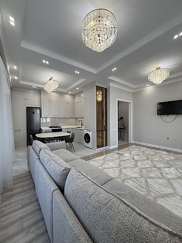 flat rent: 2 комнаты, Асанбай мкр Агентство недвижимости, Парам без детей, от 1 года, С мебелью полностью — 2