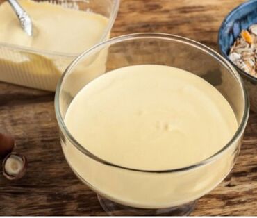 Молочные продукты и яйца: Каймак домашний 400с л. Также на заказ для столовых домашее молоко