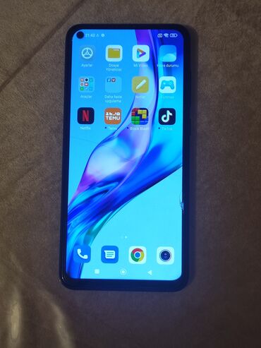 Xiaomi: Xiaomi Redmi Note 9, 128 GB, rəng - Göy, 
 Sensor, Barmaq izi, İki sim kartlı