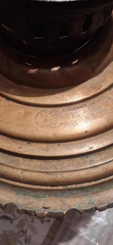 islənmis samovar: Antik mis samovar - Material: mis (bürünc tonlarında), əl işçiliyi — 2