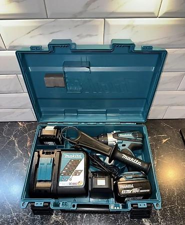 Дрели: Дрель шуруповерт makita 18v Дрeль-шурупoвеpт аккумулятoрная ударнaя — 6