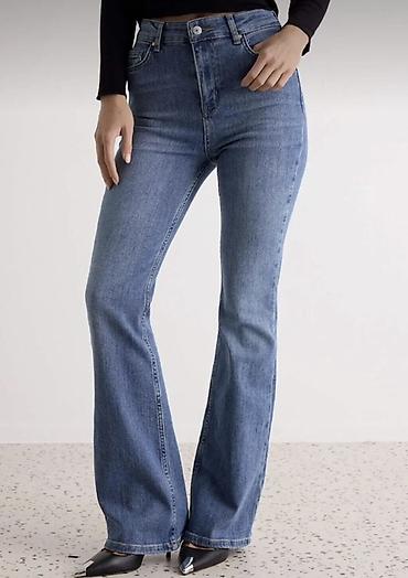 bos cins salvar modelleri instagram: Qadınlar üçün klassik mavi jeans – straight/flared kəsim — 4