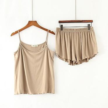 Комплекты: Комплект, Майка, Шортики, Вискоза, Высокая талия, Бесшовная модель — 9