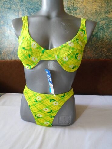 Swimsuits: XS (EU 34), Floral, color - Green