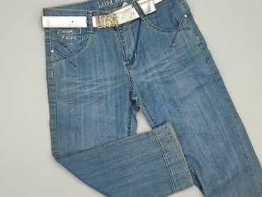Jeansowe: Spodnie jeansowe, 14 lat, 158/164, stan - Dobry