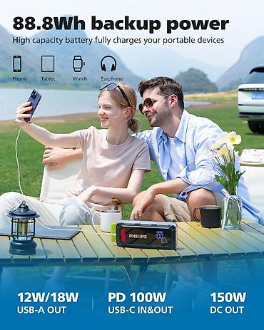 Avtomobil akkumulator zaryadkalari: PHILIPS 3500A Jump Starter 🔋 Philips Avtomobil Jump Starter – Güc — 4