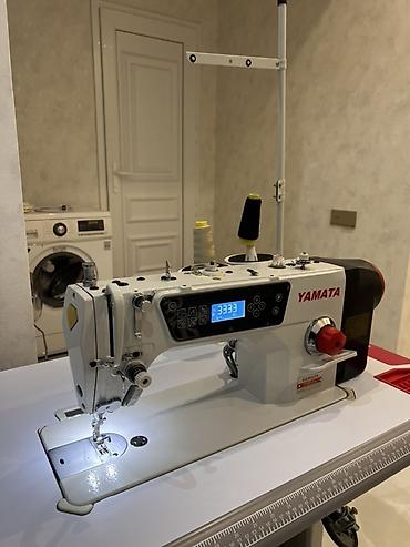 dikiş masini: Yamata sənaye tikiş maşını – stol və pedalla tam komplekt — 4