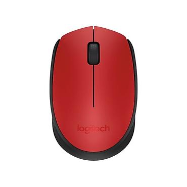 hp printer adapter: Logitech M171 Simsiz Optik Siçan (Red/Black) – 910-004641 Kompakt — 2