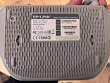 dell notbuk: TP-Link TD-W8151N ADSL2+ Wi‑Fi modem‑router Əla vəziyyətdədir. Az — 3