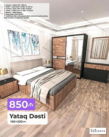 Yataq Dəsti – 160×200 sm Komplektə daxildir: - Çarpayı: 1 ədəd lalafo.az -da Yataq Dəsti – 160×200 sm Komplektə daxildir: - Çarpayı: 1 ədəd