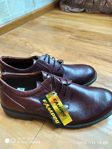мужской обувь зимний: Новые кожанные мужские туфли фирмы FAMPER.44й размер.Остался один