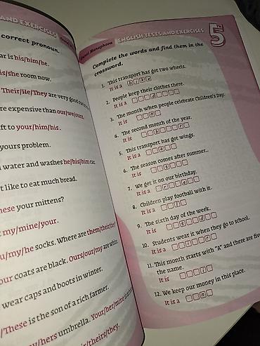 ingilis 5 ci sinif pdf: Məhsul: “English: Tests, Exercises & Vocabulary – 5” (Manafova — 3