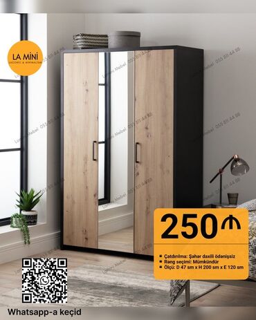 Divanlar: Yeni, Açılan, 3 qapılı Düz dolab, Qarderob, paltar dolabı, Azərbaycan
