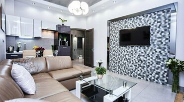 Посуточная аренда квартир: 2 комнаты, Кондиционер, Душевая кабина, Постельное белье — 13