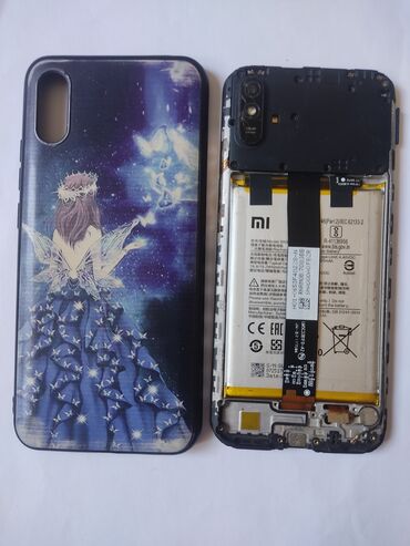 телефоны за 1000сом: Redmi, Redmi 9A, Колдонулган, 32 ГБ, түсү - Кара, 2 SIM