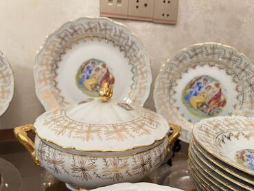 набор ножей zepter: Çay dəsti, Farfor, Madonna, 12 nəfərlik, Çexiya