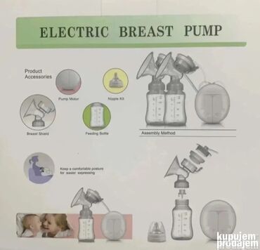 Nega kože: Pumpica za izmuzanje izmlazanje mleka električna dve flašice Pumpica — 5