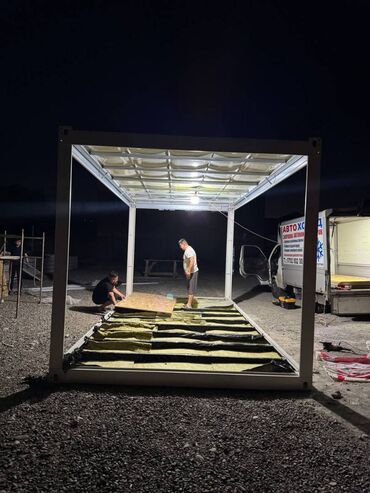 Павильоны: 🏡 Уютный модуль 6×3 — всё включено! 🧱 Базальт 80 мм 🚪 Двери и окна