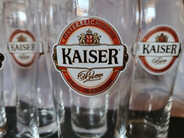 Čaše: Case nove,vintaz Kaiser za pivo. Case komada 6 u ceni — 4