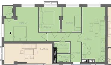 Продажа квартир: 4 комнаты, 80 м², Элитка, 6 этаж, Косметический ремонт — 11